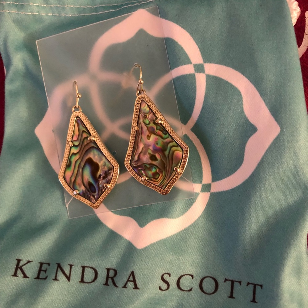 Kendra Scott Alex Earrings in Gold Abalone